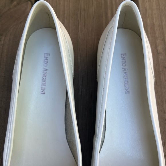 Enzo Angiolini White Vintage Leather Liberty Loafers Size 8.5 Women's NWOT - Picture 7 of 12
